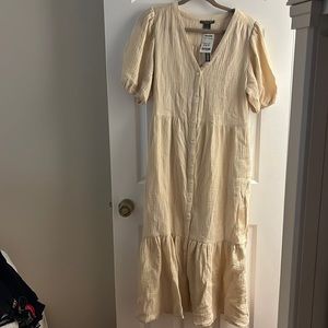 NWT Light cream cotton dress